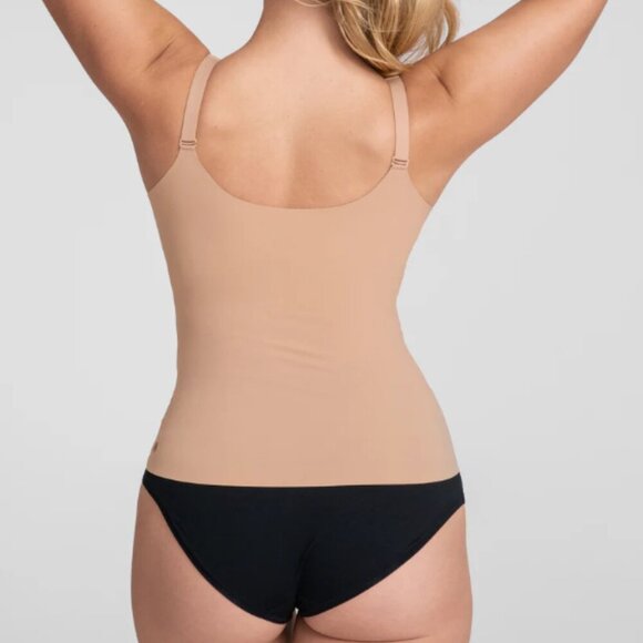 NWT Honeylove LiftWear Cami Bra Top with Built in Shaping Color Sand Size L - Picture 2 of 13